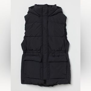 NWOT H&M Quilted Hooded Vest